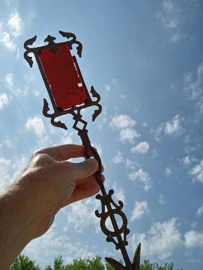 Antique Cast Iron Weathervane Directional Arrow Nice Patina 17.75 inch long