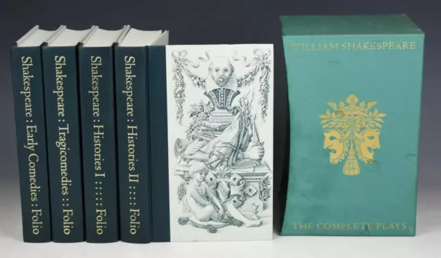 William Shakespeare Complete Plays Stanley Wells Folio Society 4 Vols Slipcase