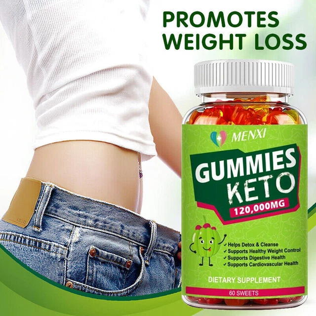 120,000MG KETO BHB Diet Gummies Fat Burner ACV Weight Loss Appetite