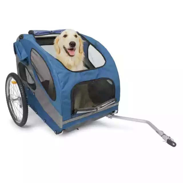 Remolque de bicicleta para perros Happy Ride L azul PetSafe vidaXL