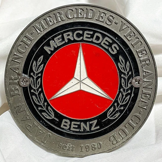 Rare Mercedes Benz Veteran Club Vintage Grille Badge used in japan