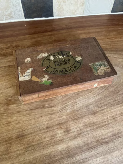 Vintage Wooden Cigar Box