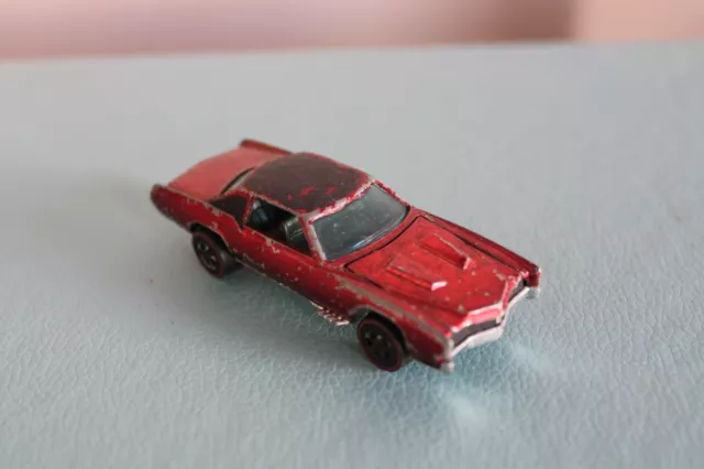 Hot Wheels 3” CUSTOM ELDORADO Diecast Toy CAR Mattel VINTAGE 1967 Redline RED