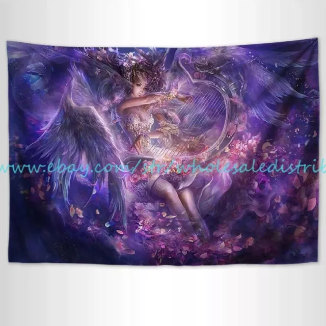 fantasy fairy angel tapestry cloth poster bathroom wall art