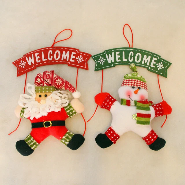 Santa Claus Snowman Christmas Tree Hanging Pendant Party Decor Festival Ornament