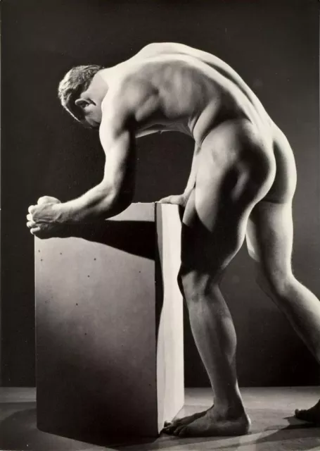 Bruce of LA Nude Male Bent Over Gay Interest Vintage 1960s - 17" x 22" Art Print