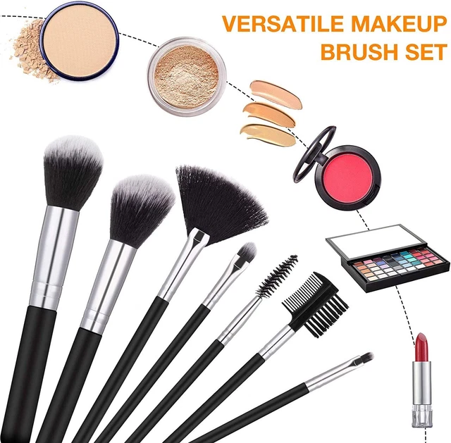 15 PEZZI - Pennelli Da Trucco Professionali Set di Pennelli Make Up 4