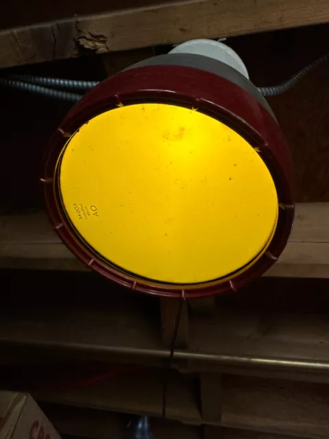 Lámpara de luz de seguridad vintage Kodak modelo A luz de cuarto oscuro filtro OA funciona