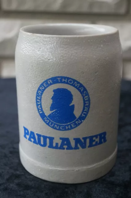 Schöner,älterer Bierkrug von Paulaner Thomas Bräu 0,5 L -764