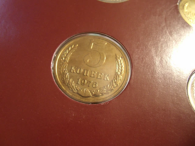 Coin Sets of All Nations USSR Russia All 1976 20 Kopeck UNC w/card Cat -$600+ 3