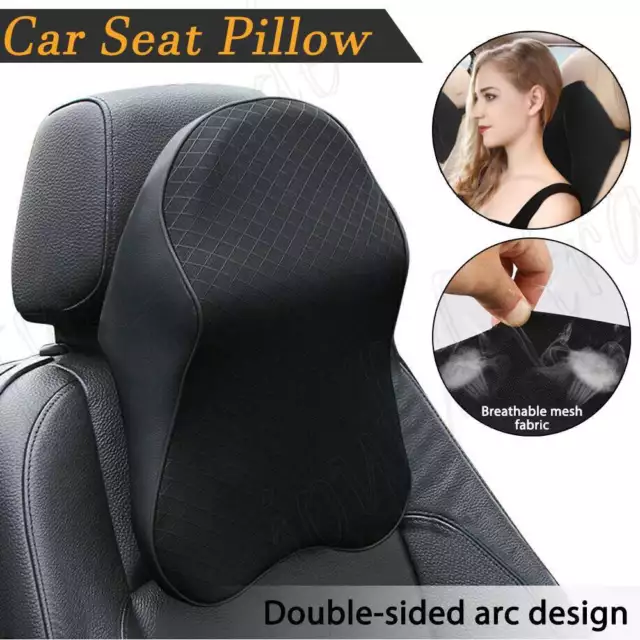 Car Seat Headrest Pad Memory Foam Pillow Head Neck Rest Support Cushion Mat New