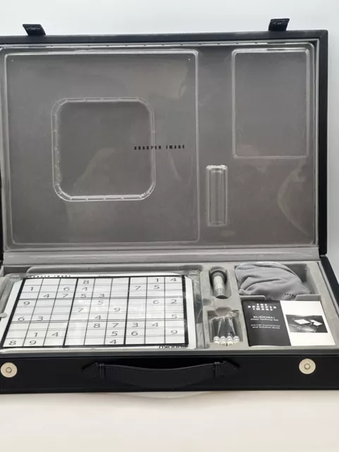 Sharper Image Sudoku Set In Snap Pleather Case New Without Packaging