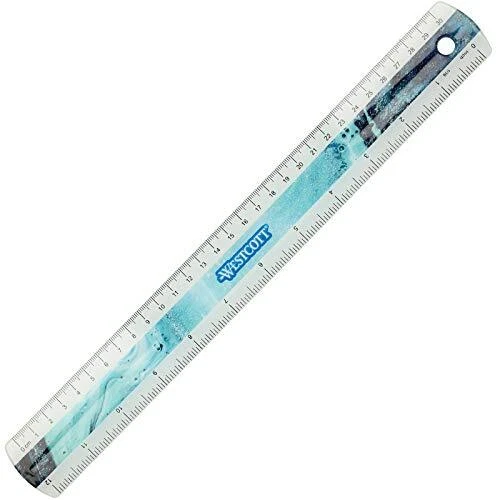 WESTCOTT Lineal Trendsetter 30,0 cm, turkis NEW