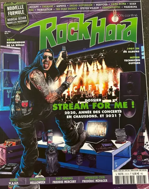 Magazine RockHard n°216, Accept, The Dead Daisies, W.A.S.P., Helloween, MSG