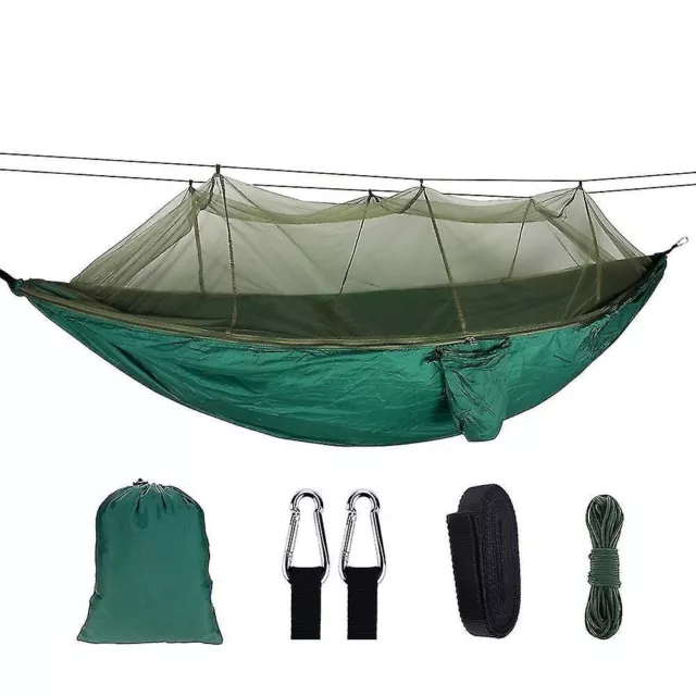 2 Camping Hammocks with Mosquito Net Tent -Tree Straps for Travel