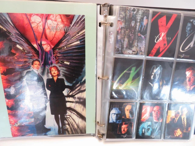 Topps X-Files Trading Cards 1998 and 1995 Base Sets + Extras in Binder
