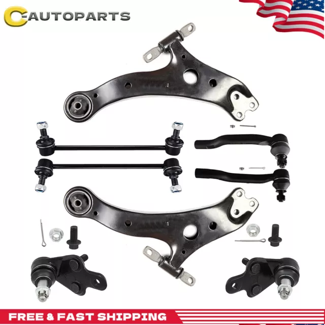 Front Lower Control Arm Sway Bar Tie Rod End For 2012-2018 Toyota Camry Avalon