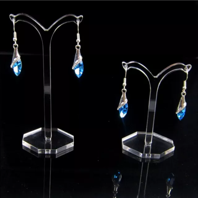 Acrylic Stud Dangle Earrings Display Rack Stand Jewelry Hanger Organize Ho.webd