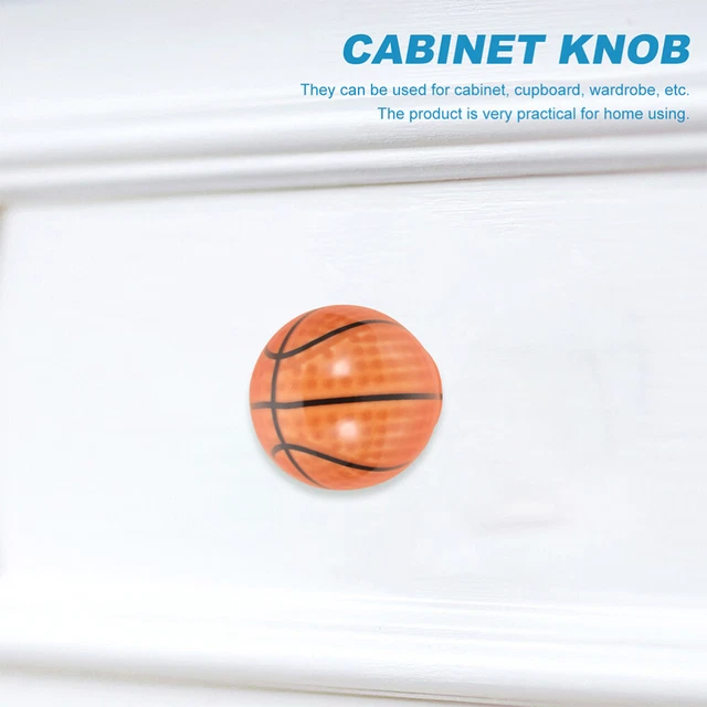 4 Pcs Cabinet Handle Basketball Cartoon Cabinet Door Cabinet Knobs Shoebox 7