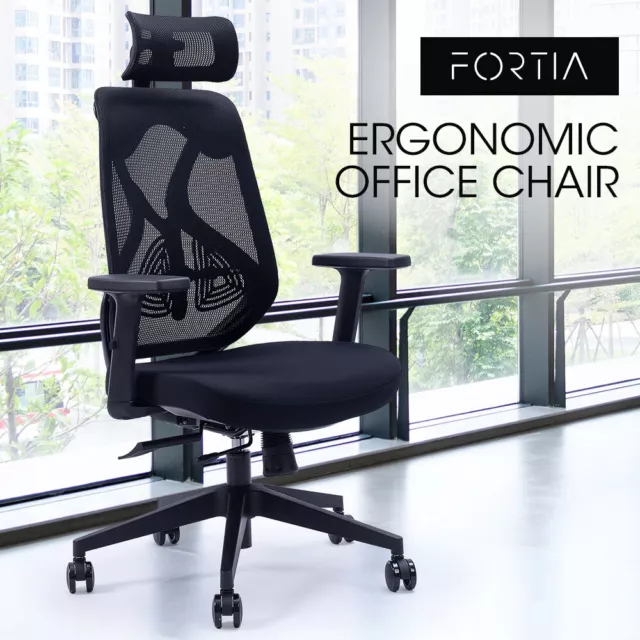 FORTIA Ergonomic Office Desk Chair Mesh with Back Support Comfortable Lumbar