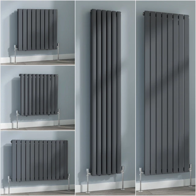 DESIGNER RADIATOR VERTICAL Horizontal Flat Panel Oval Column Rads ...