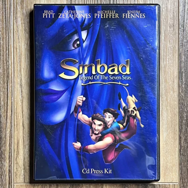 DREAMWORKS Sinbad (Legend of the Seven) Seas CD-ROM Movie PRESS KIT Booklet Case