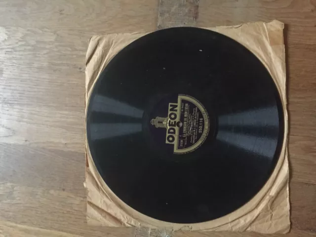 DISQUE VINYL 78 T 25 CM JEAN  LUMIERE une nuit a monte carlo chanson mon coeur