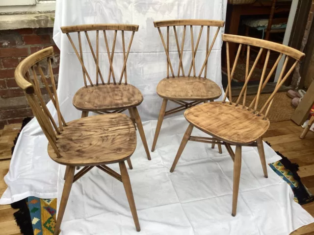 Ercol Candlestick Chairs 60's-1970's