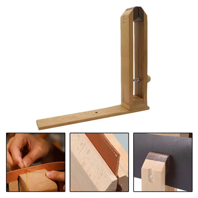 Holz Pony Pferd Klemme Werkzeug Leder Handwerk Mini Tisch Schreibtisch Schnürung Nähte