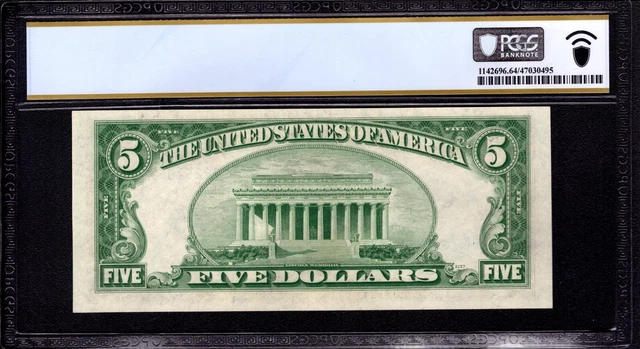 1953 $5 Silver Certificate Note Fr 1655 Ba Block Pcgs B Choice Unc Cu 64 Ppq 2