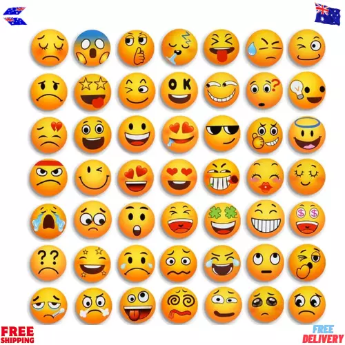 54PCS Emoji Fridge Magnets - Funny Magnets Gifts for Kids, Adults - Decorative F