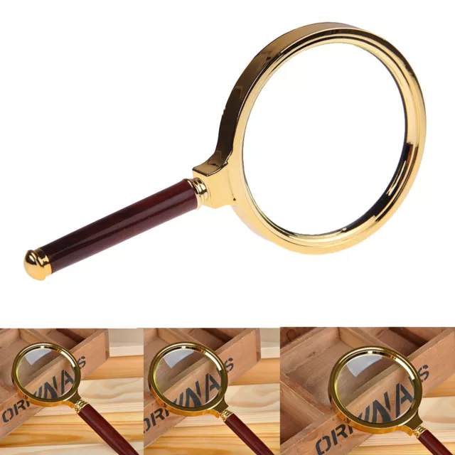 15X Large Magnifying Glass Lens Loupe 60mm Handheld Magnifier Reading Aid Big UK 3