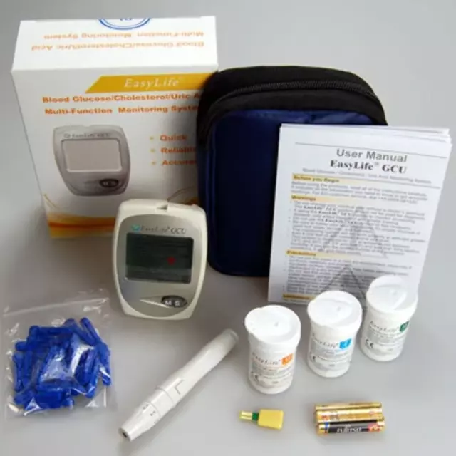 EasyLife  Home  Cholesterol / Glucose / Uric Acid  Monitor STARTER PACK 3