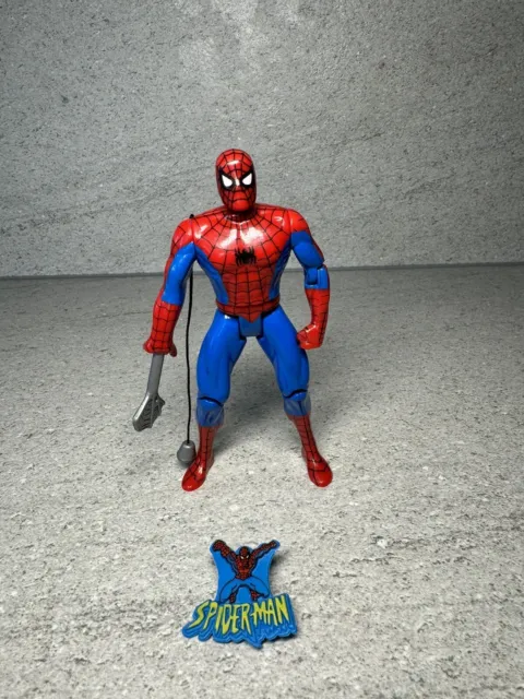 Spiderman Animated Series Web Shooter Spiderman Figure Toybiz 1994