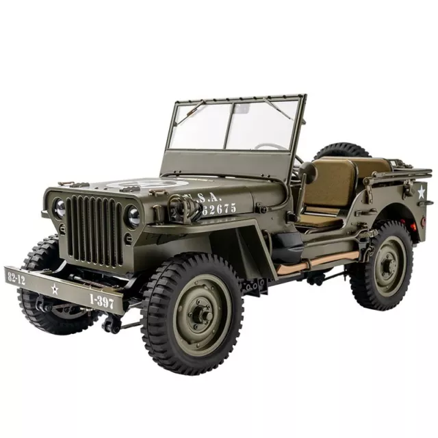 Rochobby 1/12 1941 MB Scaler Willys Jeep Remote Control Vehicle Ready Set RC Car