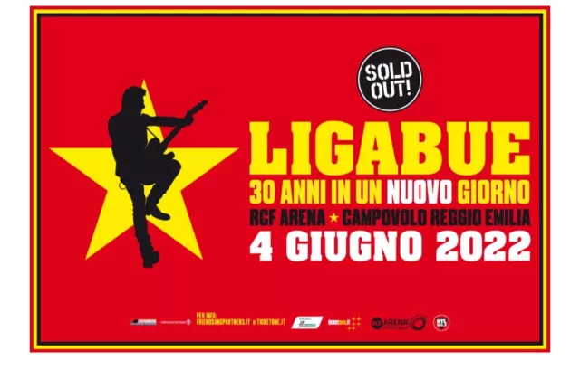 Vendo due biglietti per il concerto di Ligabue a Reggio Emilia 2022 zona orange