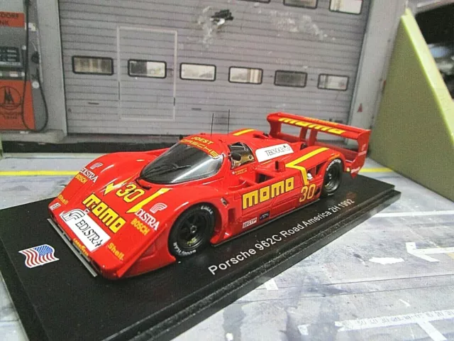 PORSCHE 962C 962 IMSA Road America 1992 #30 Momo Moretti Paul Spark NEU 1:43