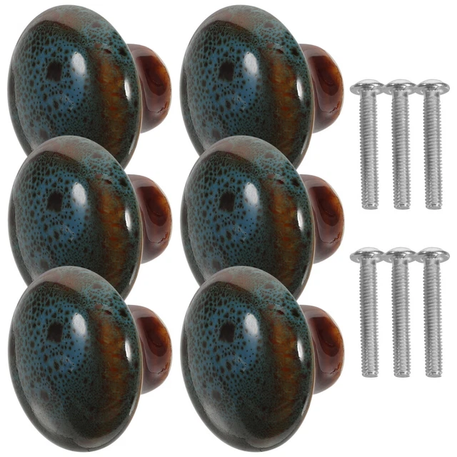 6 Pcs Bouton De Meuble Poignée En Céramique Boutons Décoratifs Mettre La Table