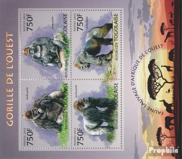 Briefmarken Togo  Mi 4896-4899 Kleinbogen postfrisch Natur