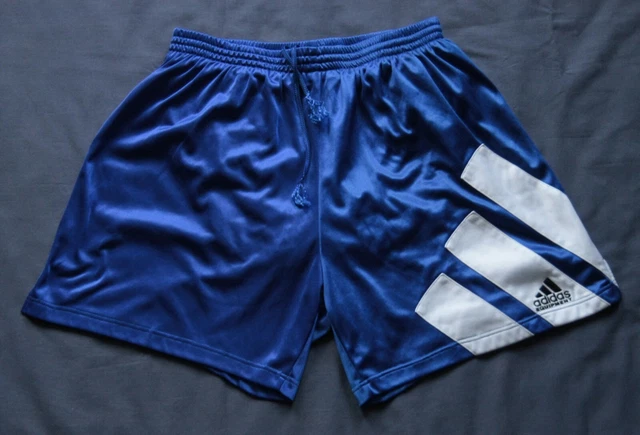 SHORT HOMME VINTAGE Umbro EXCELLENT nylon soyeux sprinter bleu marine