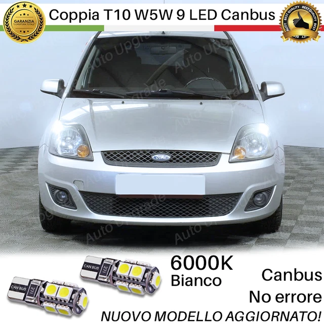 Coppa Luci LED W5W T10 Per Volvo V40 - 5 LED SMD, Canbus, Bianco Ghiaccio 6000K - ESL