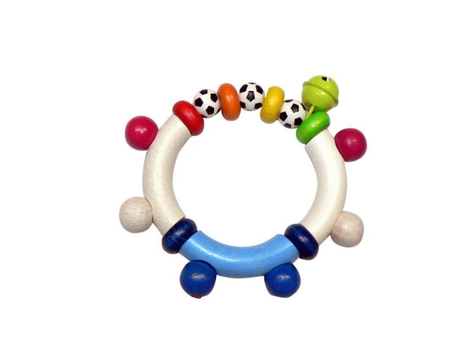 Jouet pour Bébé Hochet Football Bxlxh 100x18x100mm Neuf Hochet Activité Motrice