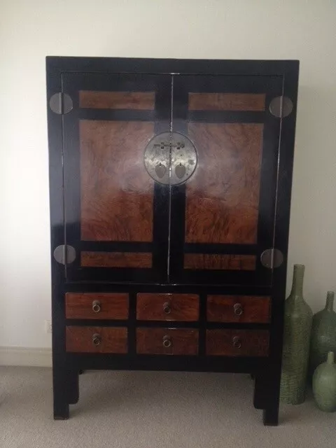 Antique - Oriental 'Burwood Black Cabinet' c1900