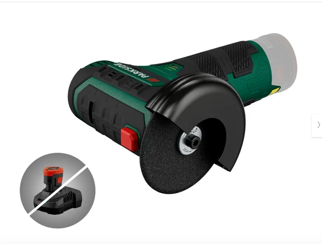 SMERIGLIATRICE ANGOLARE BATTERIA 12V PARKSIDE PWSA12 B1 valigetta senza