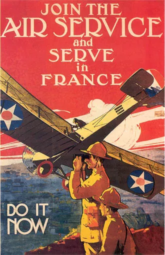 Vintage US Air Service Recruiting Poster WW 1