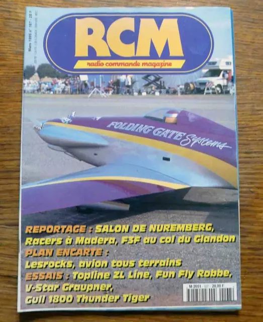 Aéromodelisme R C M RADIO COMMANDE MAGAZINE n°167 Plan encarté Lesrocks