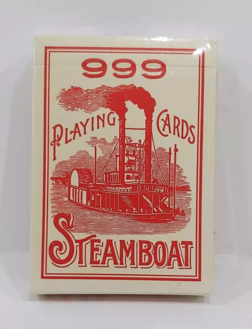 999 STEAMBOAT Playing Cards Red Deck -- Dan And Dave -- BRAND NEW Sealed -- RARE 999 STEAMBOAT Playing Cards Red Deck -- Dan And Dave -- BRAND NEW Sealed -- RARE