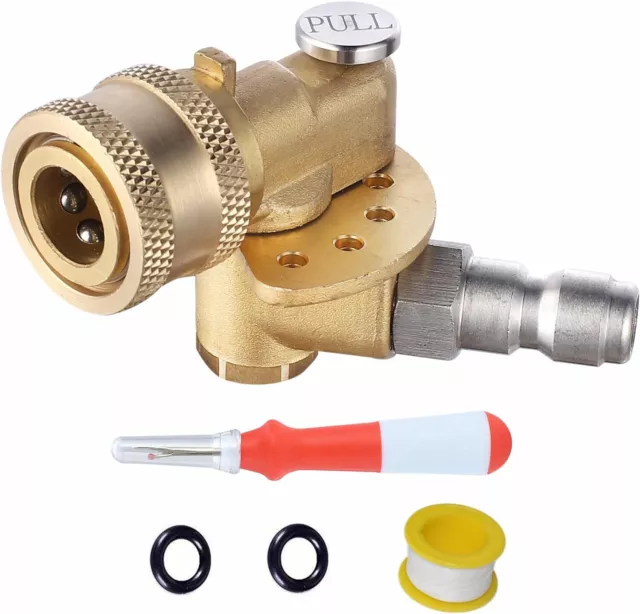 QUICK CONNECTING PIVOTING Brass Coupler Attachment 120 Degree with 5 ...
