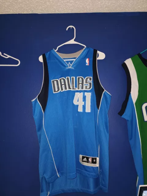 DIRK NOWITZKI DALLAS Mavericks Adidas Authentic Green Diddy Jersey Set  Shorts 52 $225.00 - PicClick