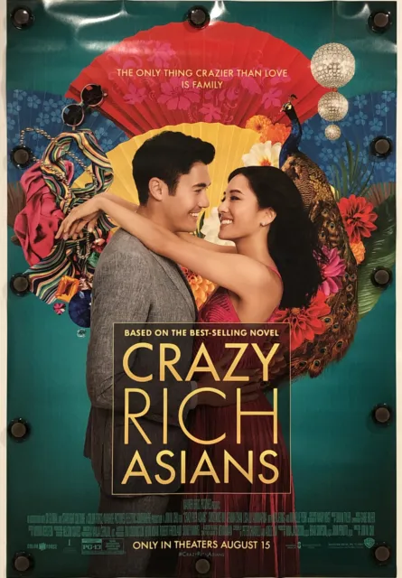 CRAZY RICH ASIANS Original 27" X 40" DS/Rolled Movie Poster - 2018